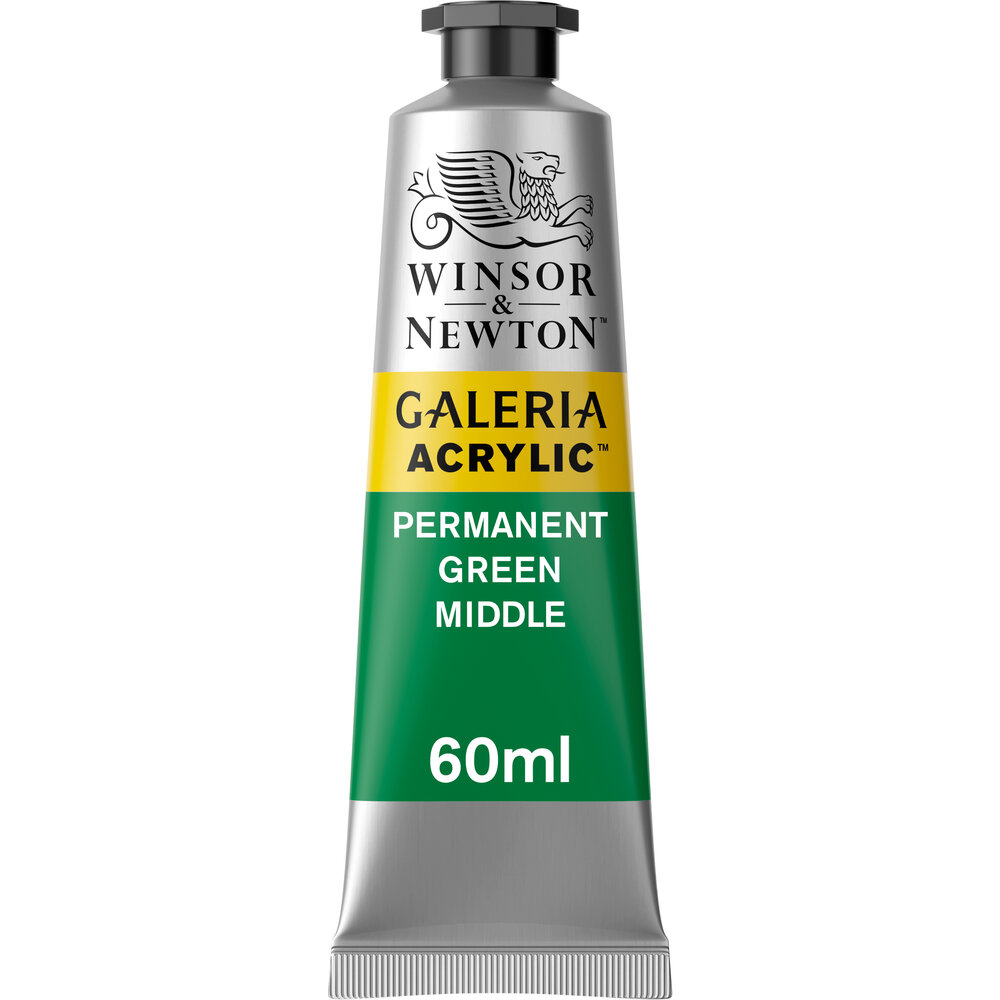 Galeria Acrylic 60ml Paint Permanent Green Middle